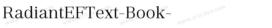 RadiantEFText-Book字体转换