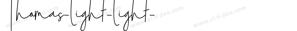 Thomas-Light-Light字体转换