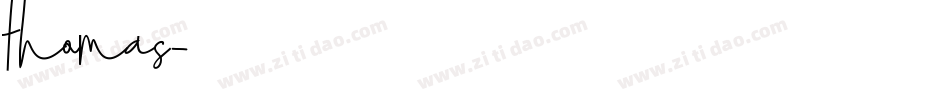 thomas字体转换