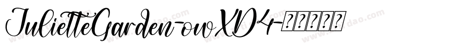 JulietteGarden-owXD4字体转换