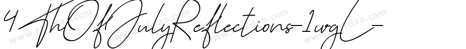 4ThOfJulyReflections-1wgL字体转换