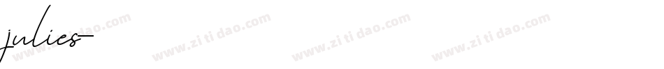 julies字体转换