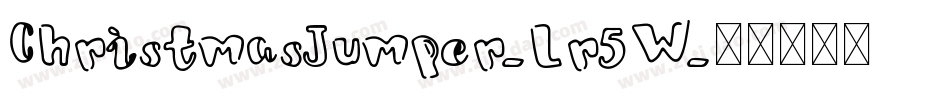 ChristmasJumper-Lr5W字体转换
