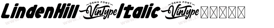 LindenHill-Italic字体转换