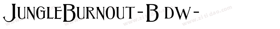 JungleBurnout-B0dw字体转换