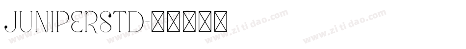 JuniperStd字体转换