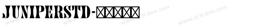 JuniperStd字体转换