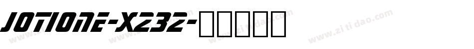 JotiOne-X232字体转换