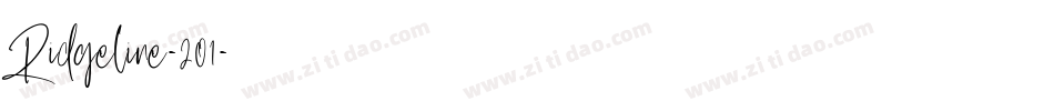 Ridgeline-201字体转换