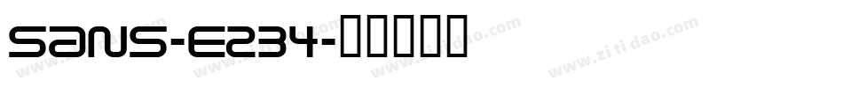 Sans-E234字体转换