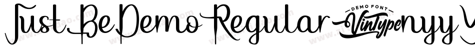JustBeDemoRegular-nyyY字体转换