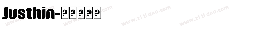 Justhin字体转换