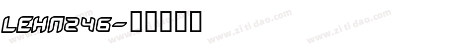 LEHN246字体转换