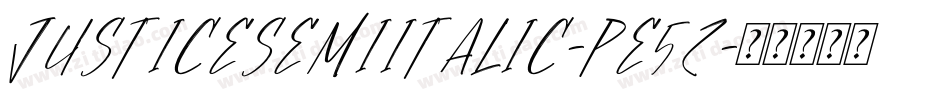 JusticeSemiItalic-Pe5Z字体转换