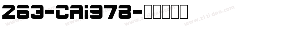 263-CAI978字体转换