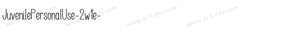JuvenilePersonalUse-2w1e字体转换
