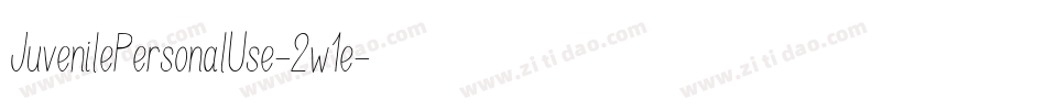 JuvenilePersonalUse-2w1e字体转换