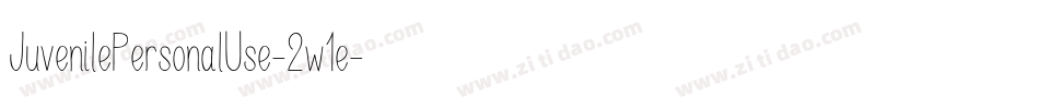 JuvenilePersonalUse-2w1e字体转换