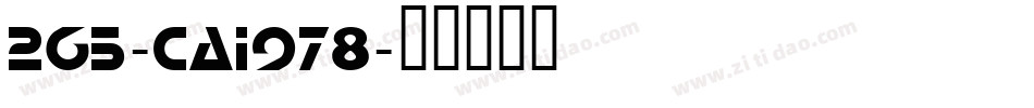 265-CAI978字体转换
