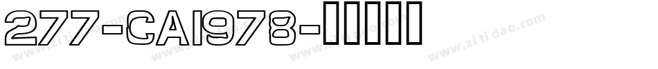 277-CAI978字体转换
