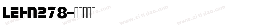 LEHN278字体转换