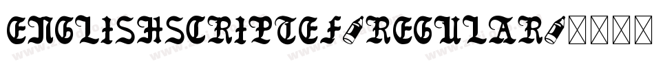 EnglishScriptEF-Regular字体转换