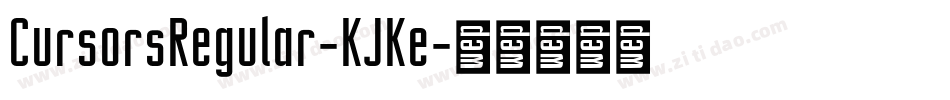 CursorsRegular-KJKe字体转换