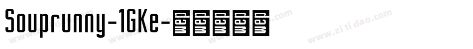 Souprunny-1GKe字体转换