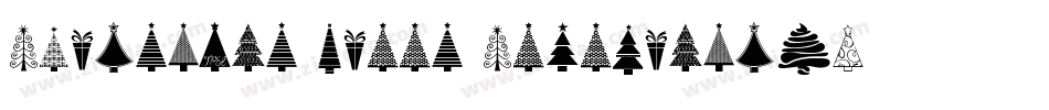 Christmas-Trees-Celebration字体转换