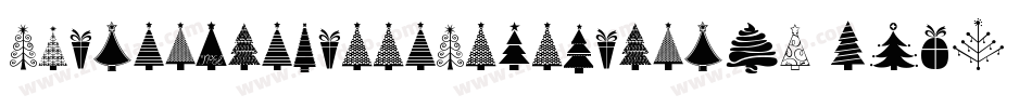 ChristmasTreesCelebration-JAWB字体转换