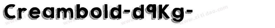 Creambold-d9Kg字体转换