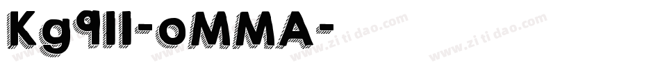 Kg911-oMMA字体转换
