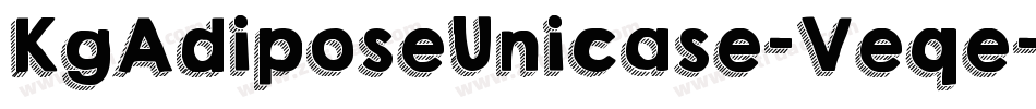 KgAdiposeUnicase-Veqe字体转换