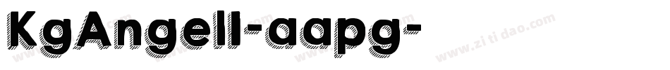 KgAngel1-aapg字体转换