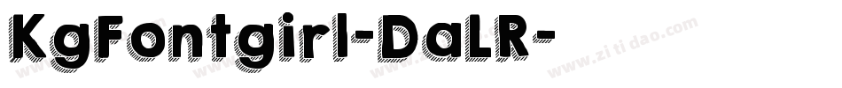 KgFontgirl-DaLR字体转换