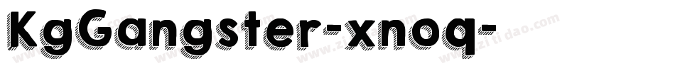 KgGangster-xnoq字体转换