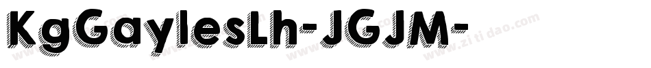 KgGaylesLh-JGJM字体转换
