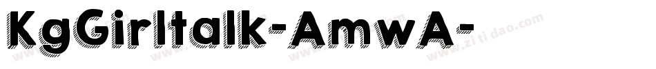 KgGirltalk-AmwA字体转换