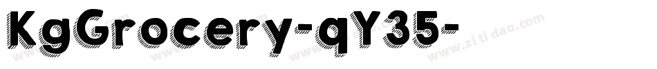 KgGrocery-qY35字体转换