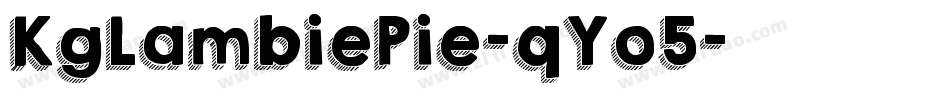 KgLambiePie-qYo5字体转换