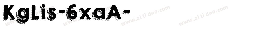 KgLis-6xaA字体转换
