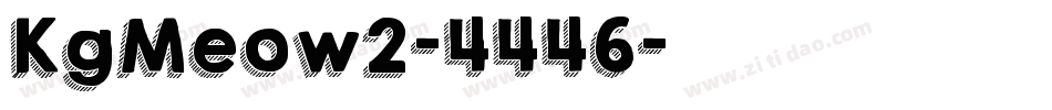 KgMeow2-4446字体转换