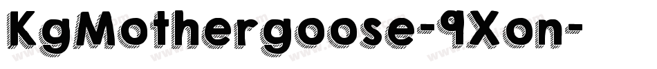 KgMothergoose-9Xon字体转换