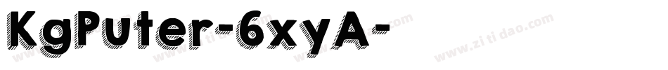 KgPuter-6xyA字体转换