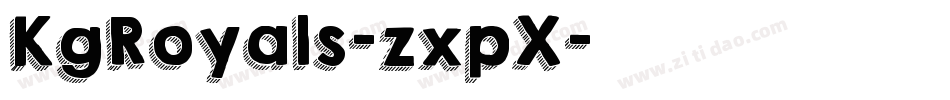 KgRoyals-zxpX字体转换