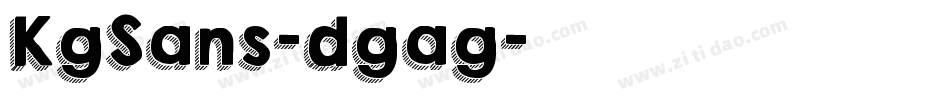 KgSans-dgag字体转换