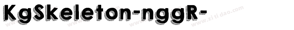 KgSkeleton-nggR字体转换