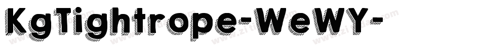 KgTightrope-WeWY字体转换