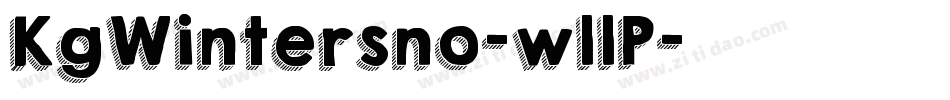 KgWintersno-wllP字体转换