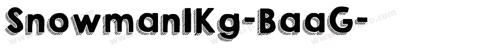 Snowman1Kg-BaaG字体转换